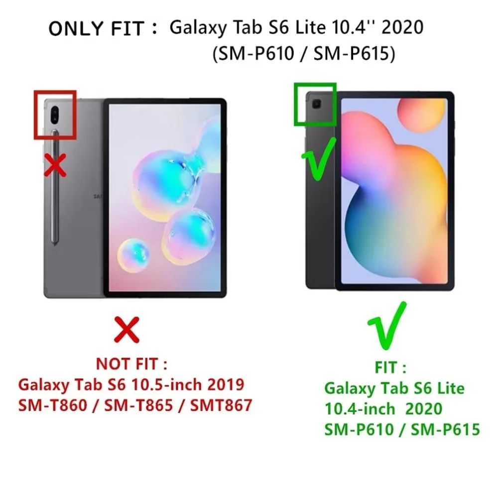 Pink Tablet Case with Keyboard CASE WITH KEYBOARD for GALAXY TAB S6 LITE TABLET